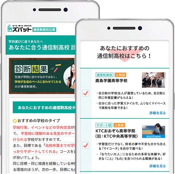 通信制高校診断の結果